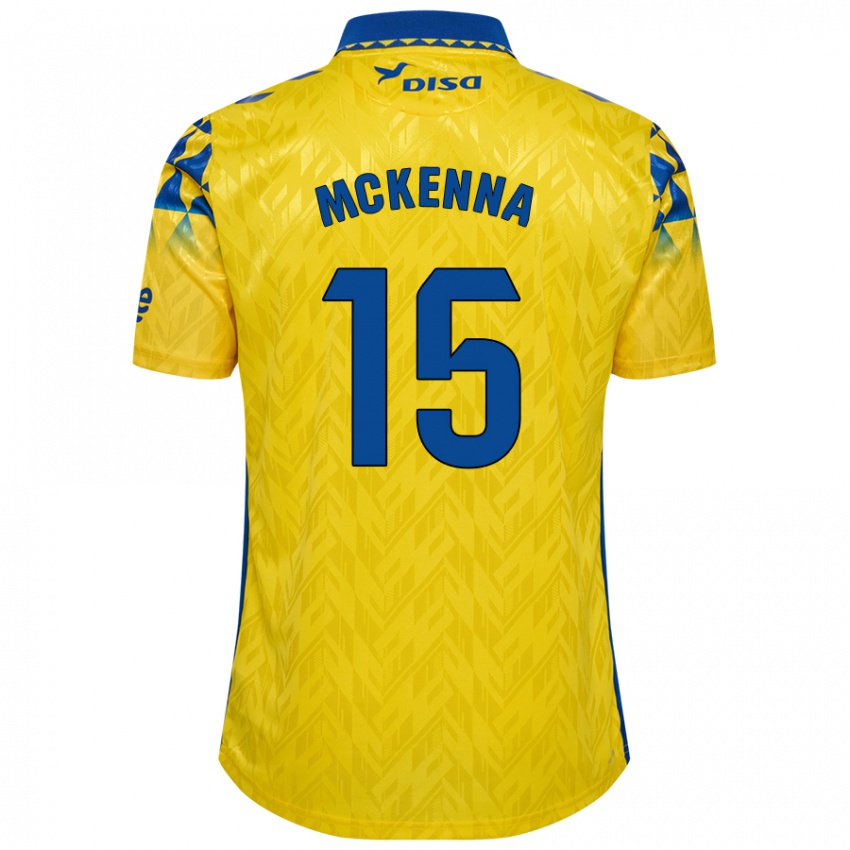 Kinder Scott Mckenna #15 Gelb Blau Heimtrikot Trikot 2024/25 T-Shirt Belgien