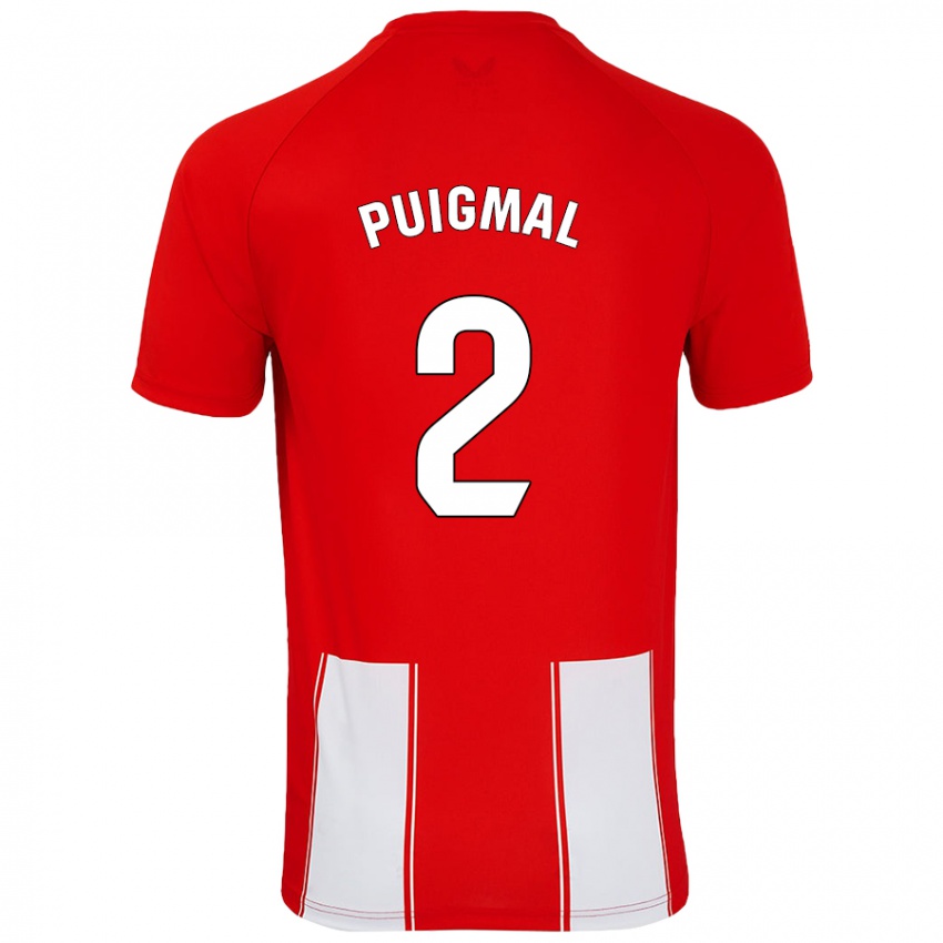 Kinderen Arnau Puigmal #2 Rood Wit Thuisshirt Thuistenue 2024/25 T-Shirt België