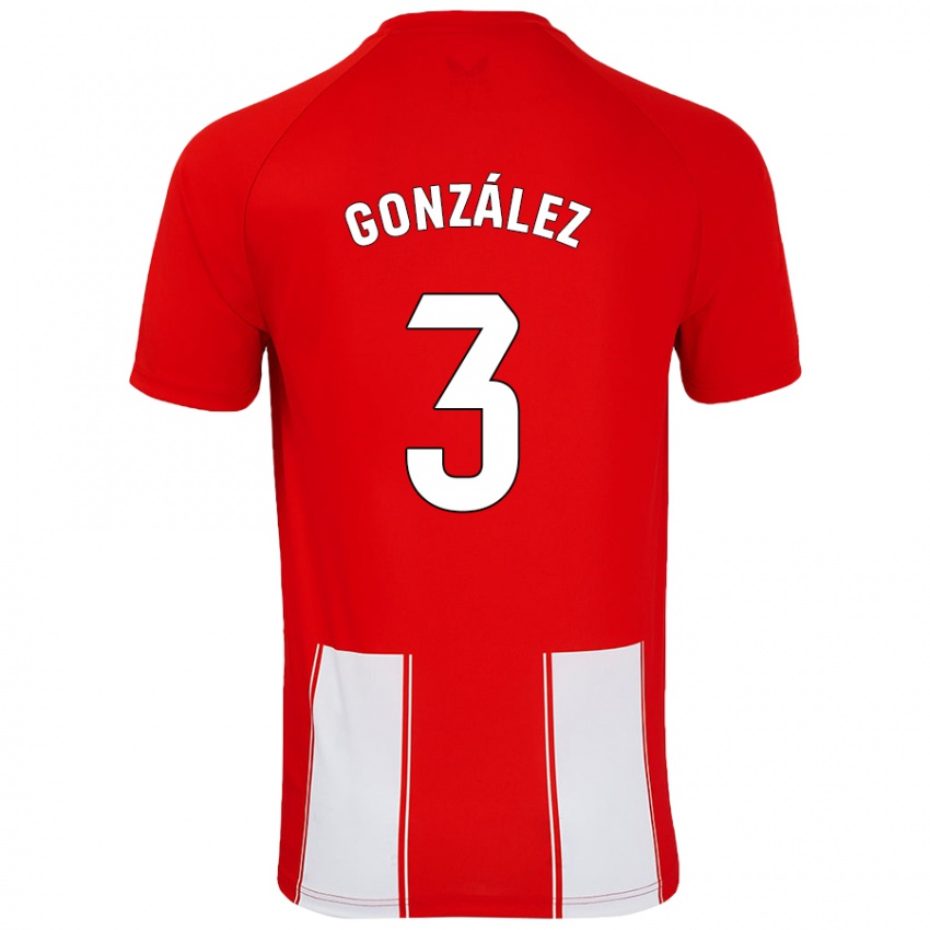 Kinderen Edgar González #3 Rood Wit Thuisshirt Thuistenue 2024/25 T-Shirt België