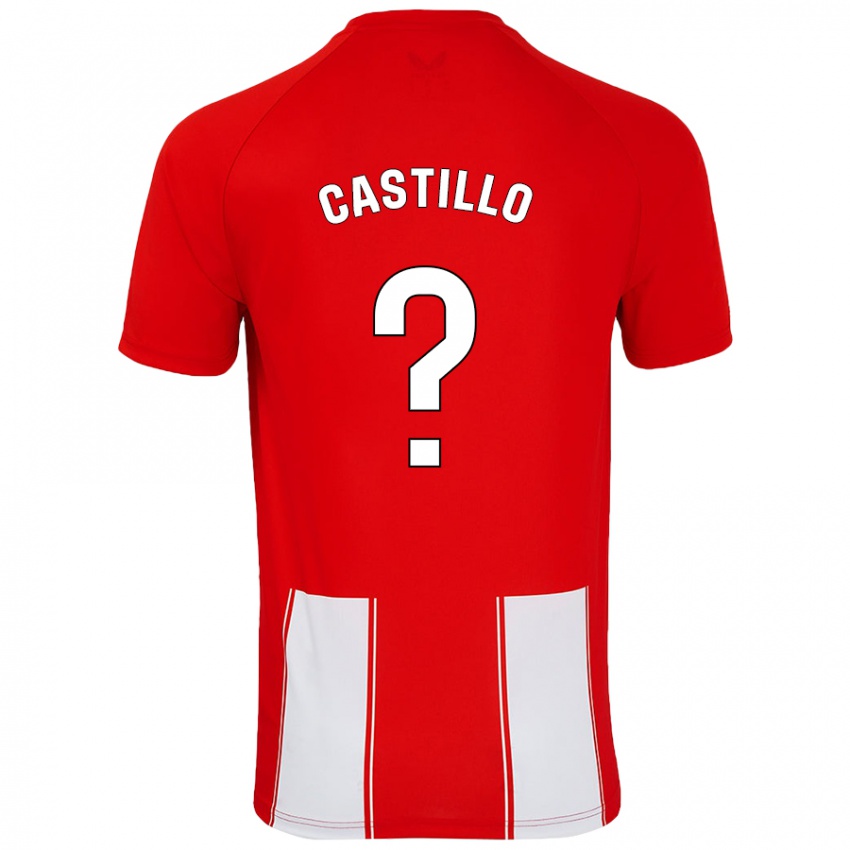 Kinderen Pablo Castillo #0 Rood Wit Thuisshirt Thuistenue 2024/25 T-Shirt België