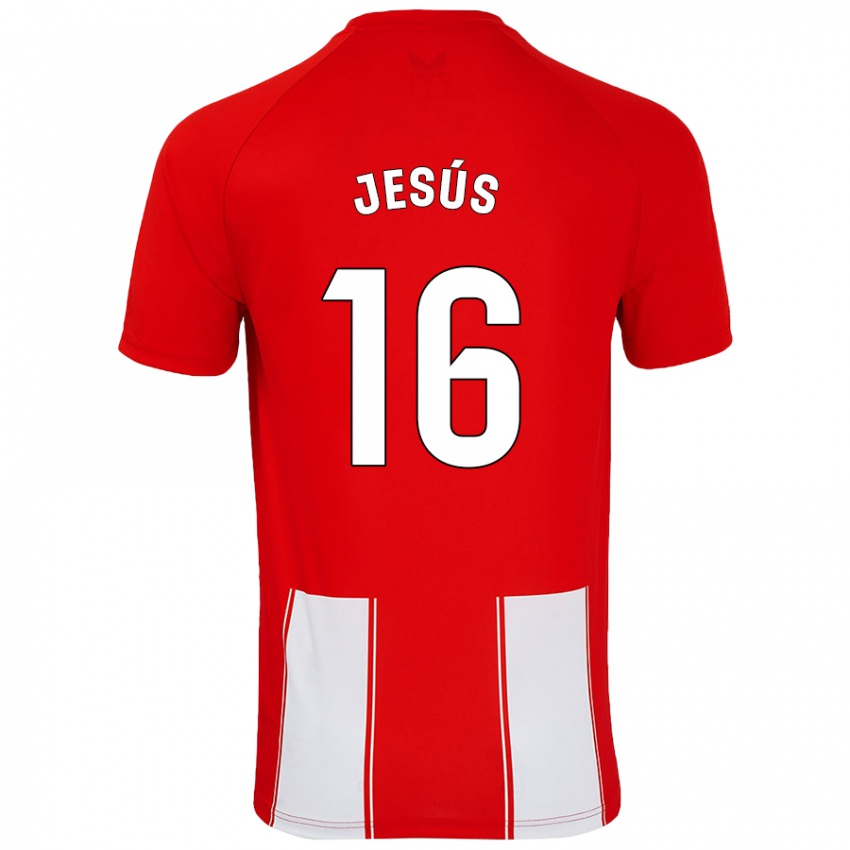 Kinderen Antonio Jesús #16 Rood Wit Thuisshirt Thuistenue 2024/25 T-Shirt België