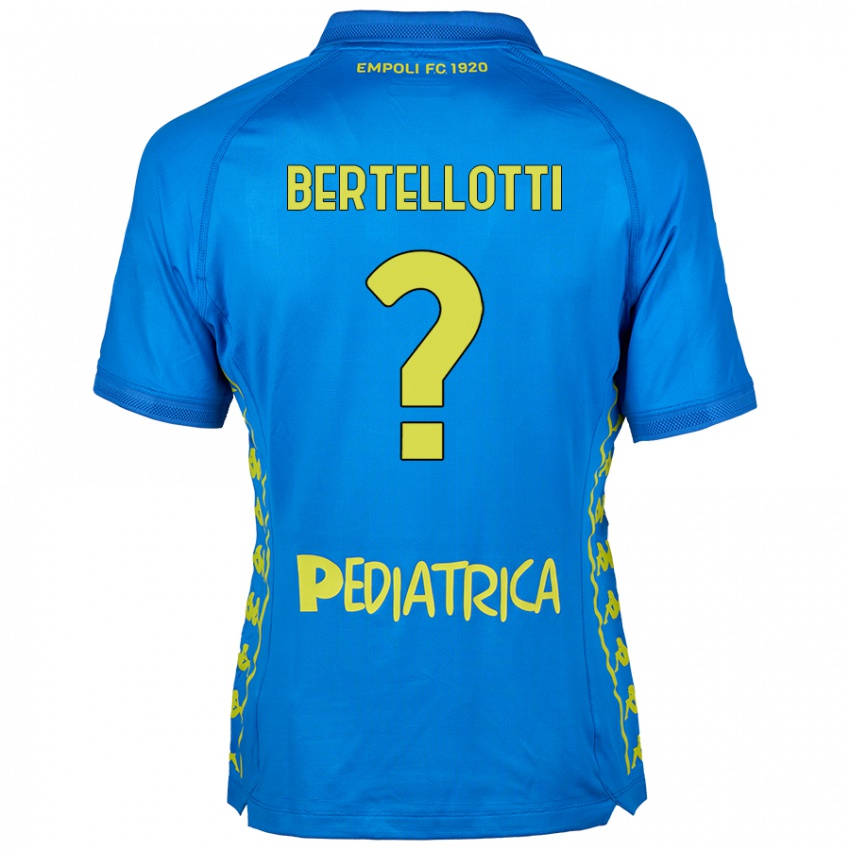 Enfant Maillot Giacomo Bertellotti #0 Bleu Tenues Domicile 2024/25 T-Shirt Belgique