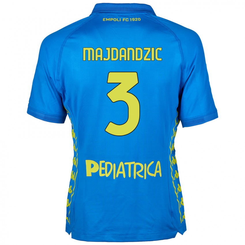 Enfant Maillot Patrik Majdandzic #3 Bleu Tenues Domicile 2024/25 T-Shirt Belgique