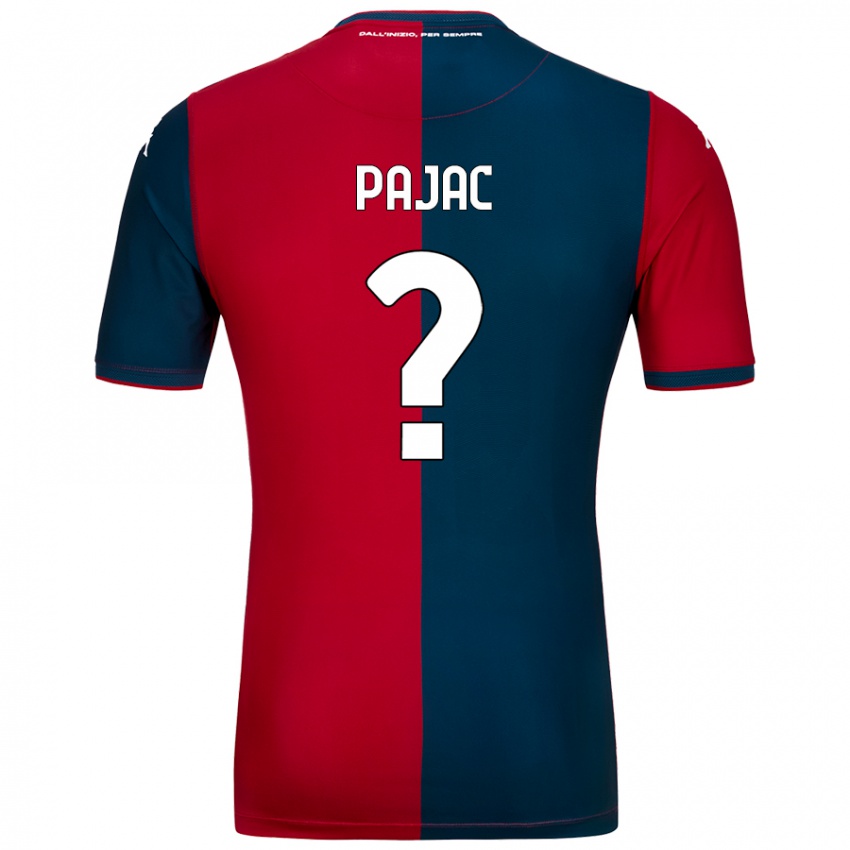 Enfant Maillot Marko Pajac #0 Rouge Bleu Foncé Tenues Domicile 2024/25 T-Shirt Belgique