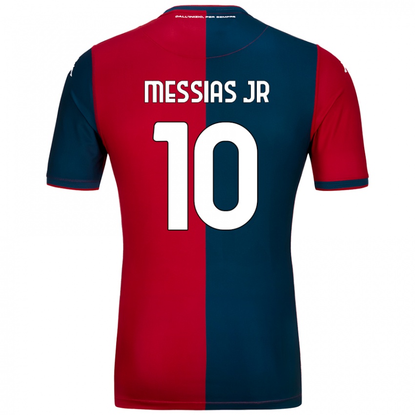 Enfant Maillot Junior Messias #10 Rouge Bleu Foncé Tenues Domicile 2024/25 T-Shirt Belgique