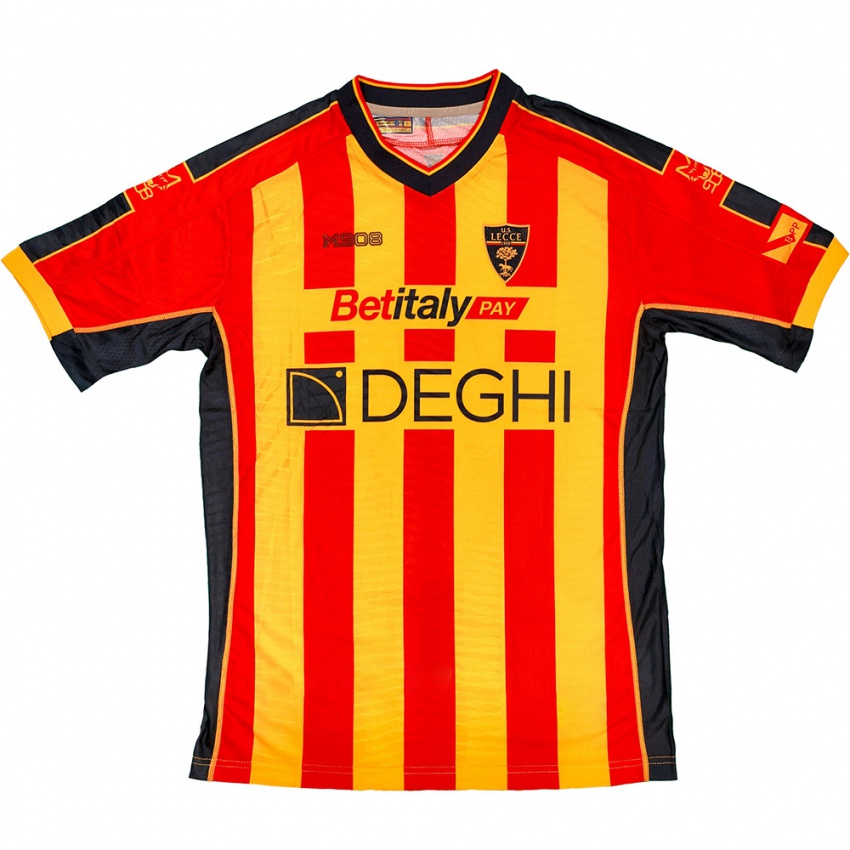 Kinderen Federico Baschirotto #6 Geel Rood Thuisshirt Thuistenue 2024/25 T-Shirt België