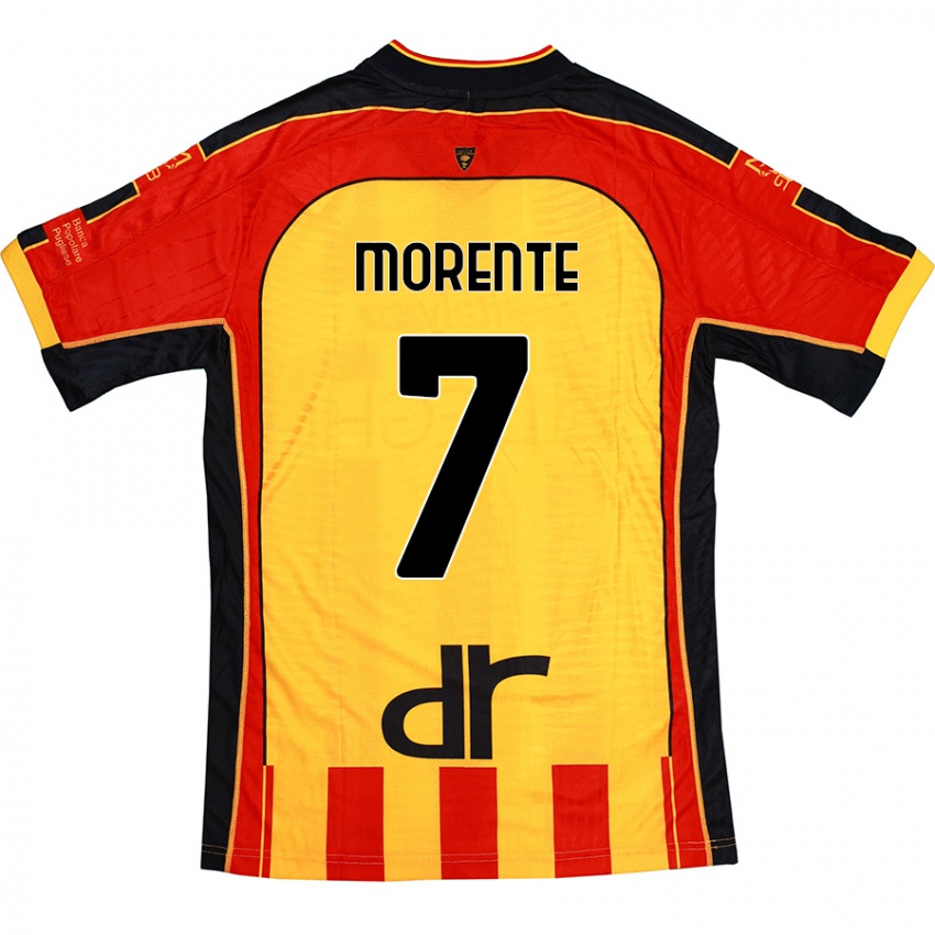 Kinderen Tete Morente #7 Geel Rood Thuisshirt Thuistenue 2024/25 T-Shirt België