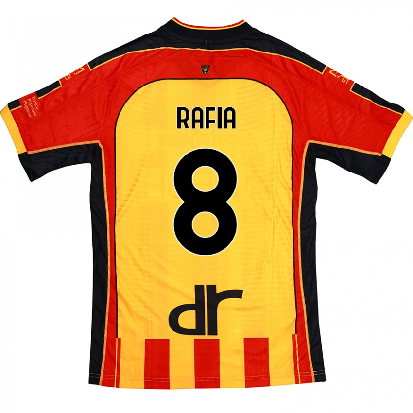 Kinderen Hamza Rafia #8 Geel Rood Thuisshirt Thuistenue 2024/25 T-Shirt België