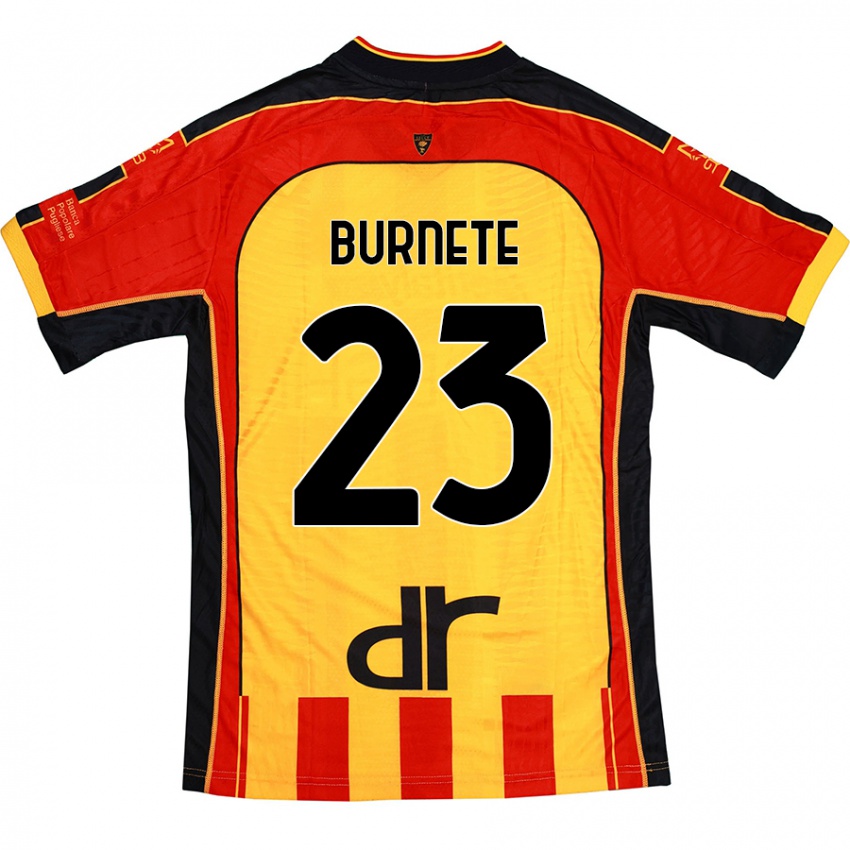 Kinderen Rareș Burnete #23 Geel Rood Thuisshirt Thuistenue 2024/25 T-Shirt België