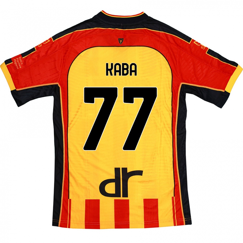 Kinderen Mohamed Kaba #77 Geel Rood Thuisshirt Thuistenue 2024/25 T-Shirt België