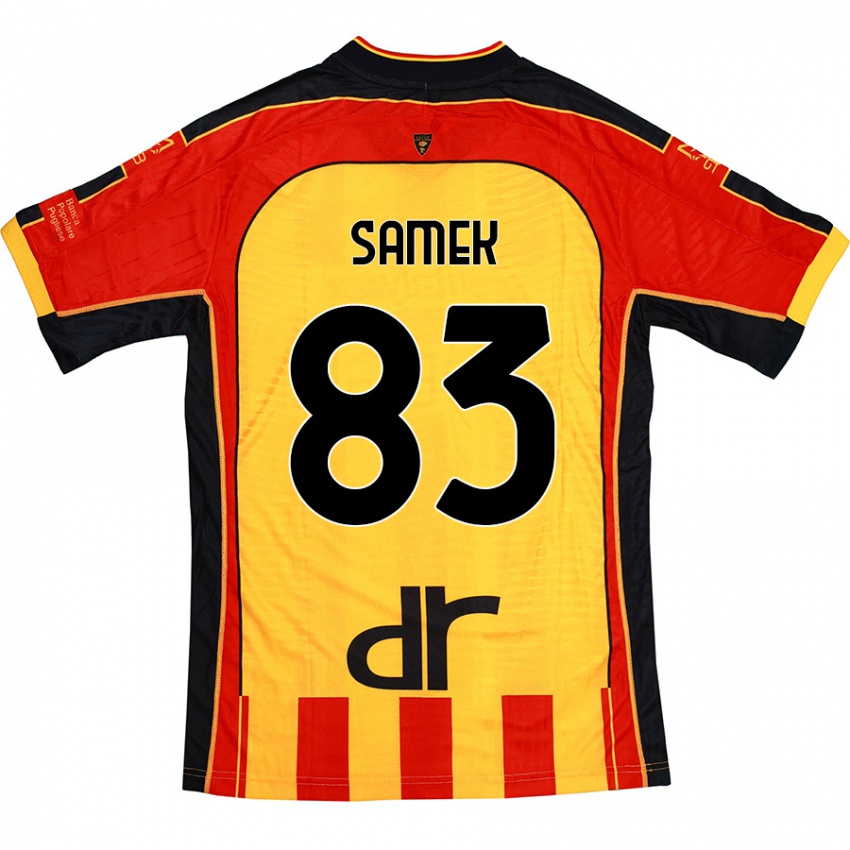 Kinderen Daniel Samek #83 Geel Rood Thuisshirt Thuistenue 2024/25 T-Shirt België