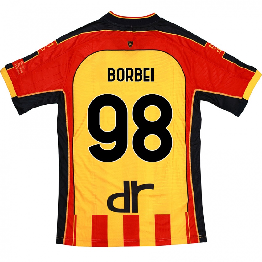 Kinderen Alexandru Borbei #98 Geel Rood Thuisshirt Thuistenue 2024/25 T-Shirt België