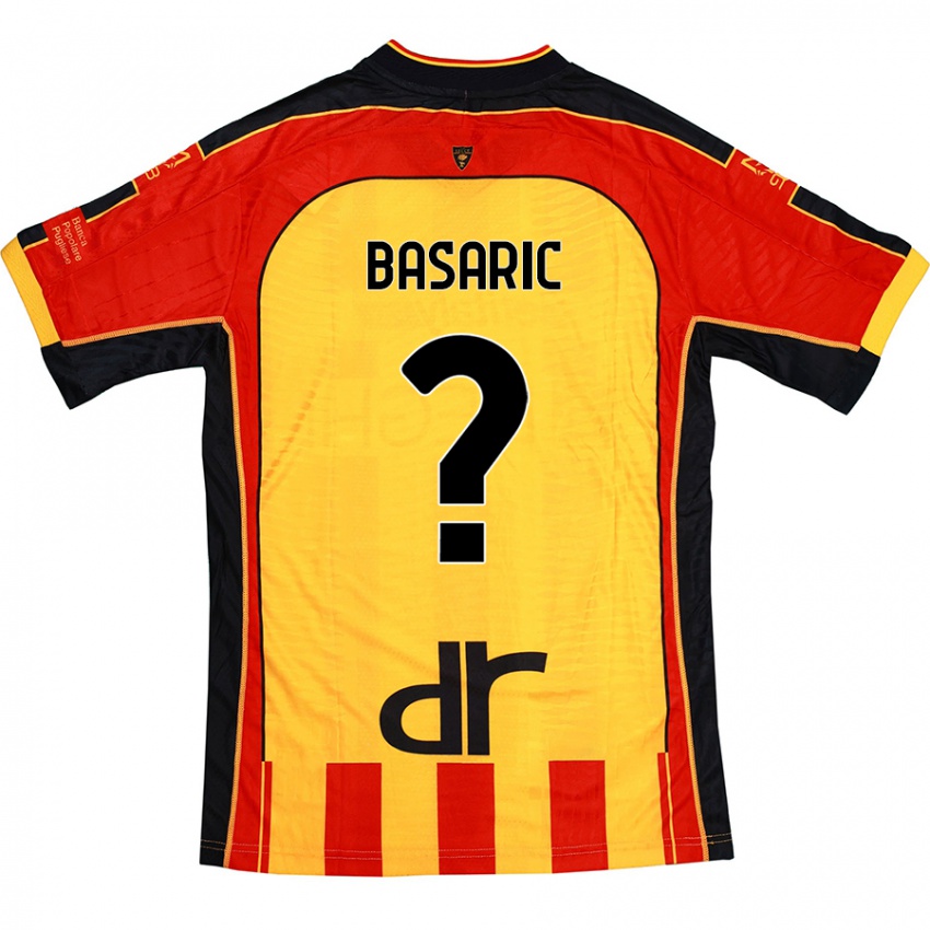 Kinderen Ben Basaric #0 Geel Rood Thuisshirt Thuistenue 2024/25 T-Shirt België