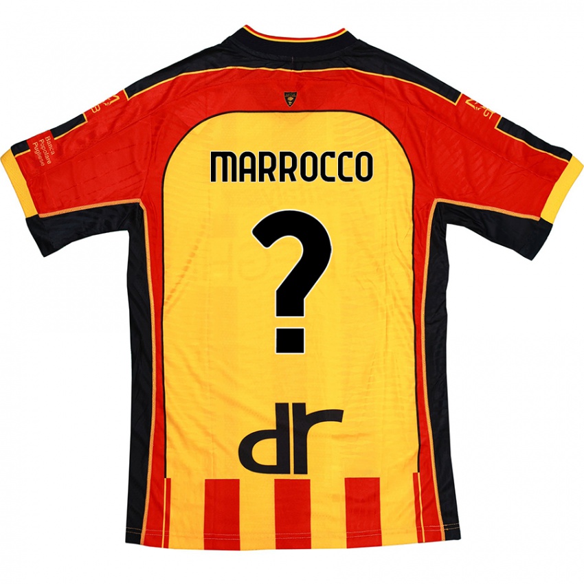 Kinderen Iacopo Marrocco #0 Geel Rood Thuisshirt Thuistenue 2024/25 T-Shirt België