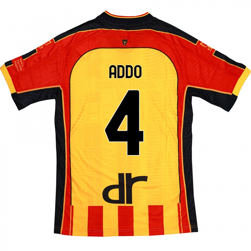 Kinderen Vernon Addo #4 Geel Rood Thuisshirt Thuistenue 2024/25 T-Shirt België