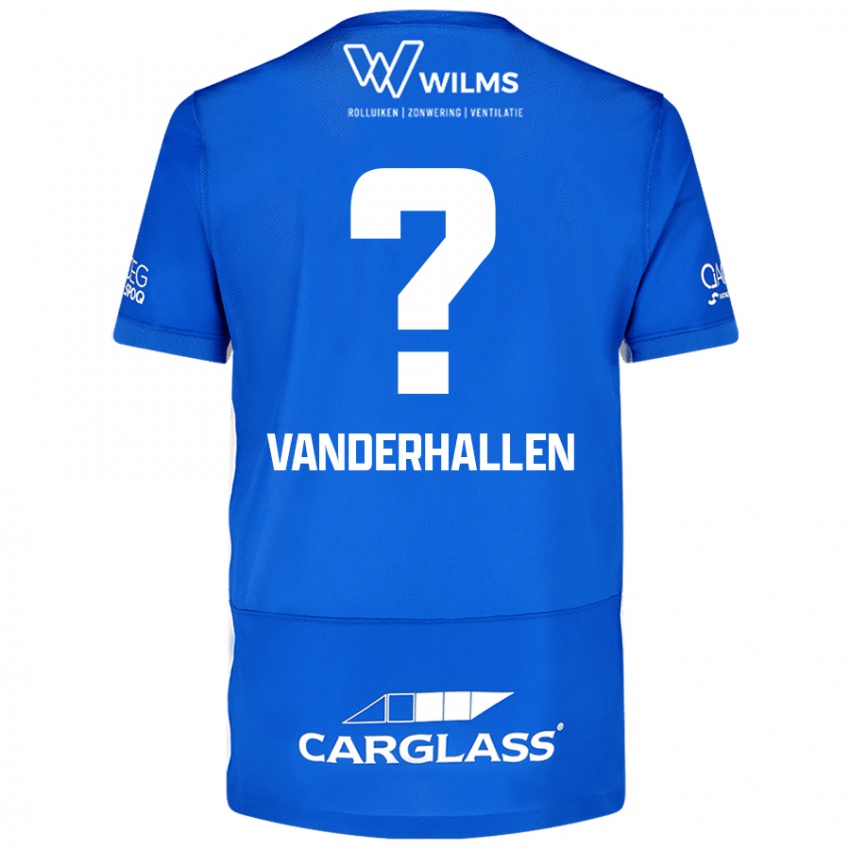 Enfant Maillot Yari Vanderhallen #0 Bleu Tenues Domicile 2024/25 T-Shirt Belgique