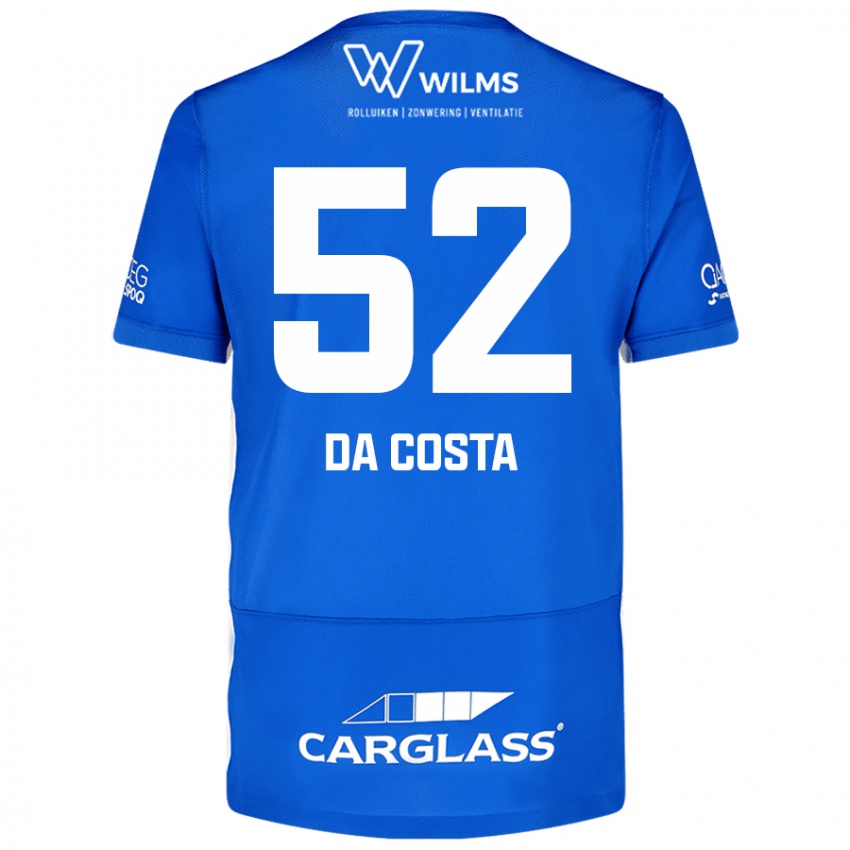 Enfant Maillot Wilson Da Costa #52 Bleu Tenues Domicile 2024/25 T-Shirt Belgique