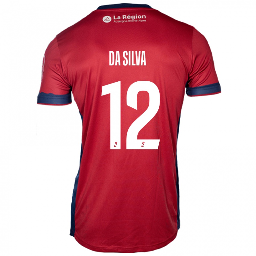 Enfant Maillot Damien Da Silva #12 Bordeaux Clair Tenues Domicile 2024/25 T-Shirt Belgique