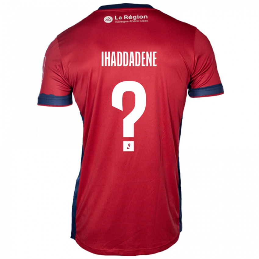 Enfant Maillot Ilan Ihaddadene #0 Bordeaux Clair Tenues Domicile 2024/25 T-Shirt Belgique