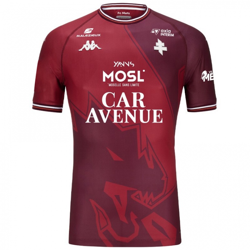 Kinderen Pape Moussa Fall #0 Rood Granata Thuisshirt Thuistenue 2024/25 T-Shirt België