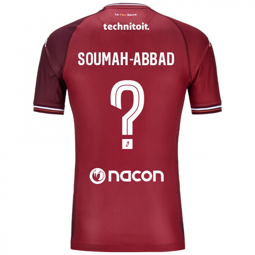 Kinderen Édouard Soumah-Abbad #0 Rood Granata Thuisshirt Thuistenue 2024/25 T-Shirt België