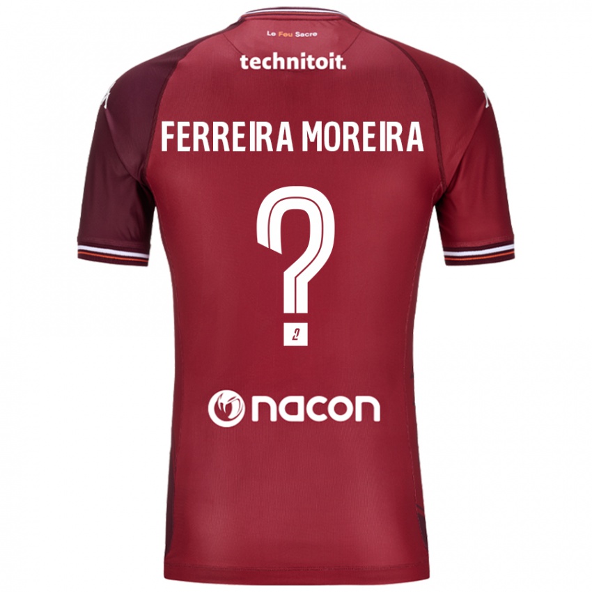 Kinderen Ruben Ferreira Moreira #0 Rood Granata Thuisshirt Thuistenue 2024/25 T-Shirt België