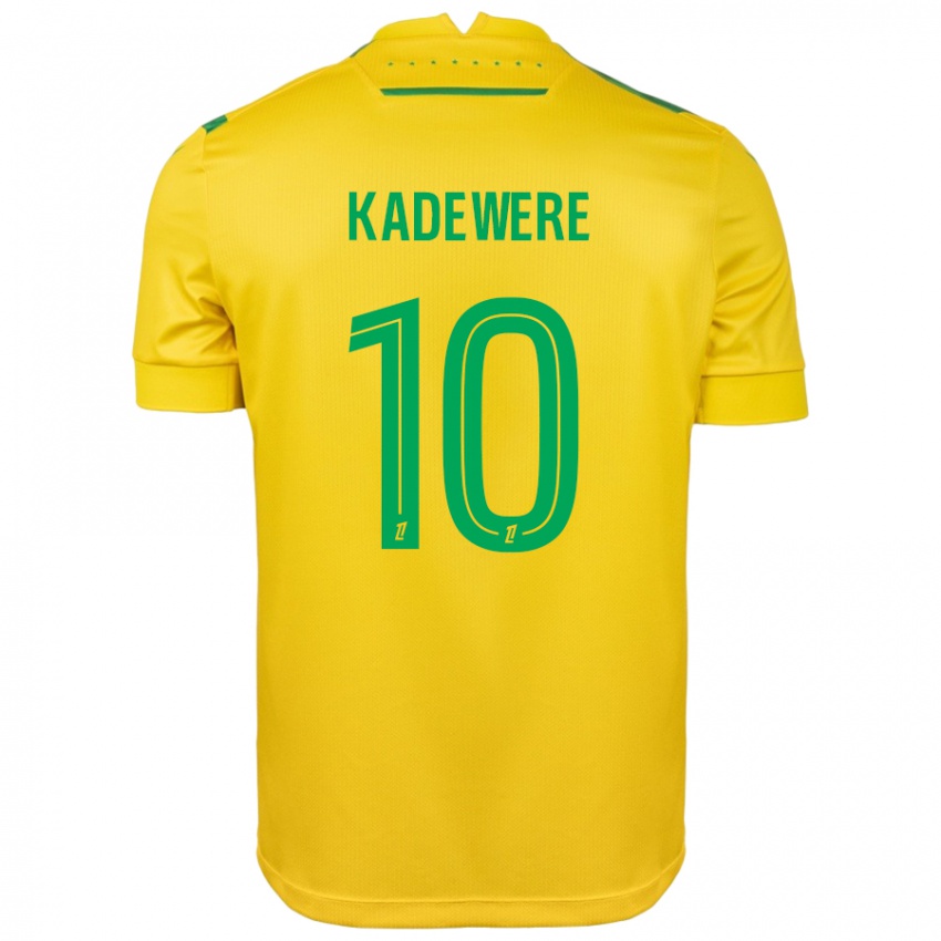 Kinderen Tino Kadewere #10 Geel Groen Thuisshirt Thuistenue 2024/25 T-Shirt België