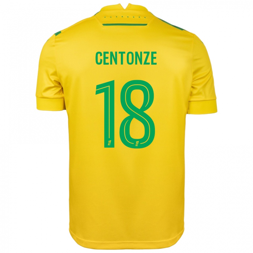 Kinderen Fabien Centonze #18 Geel Groen Thuisshirt Thuistenue 2024/25 T-Shirt België