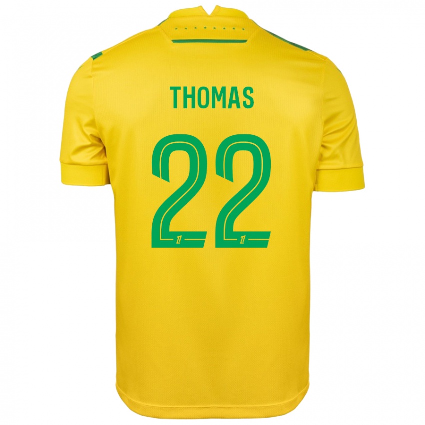 Kinderen Sorba Thomas #22 Geel Groen Thuisshirt Thuistenue 2024/25 T-Shirt België