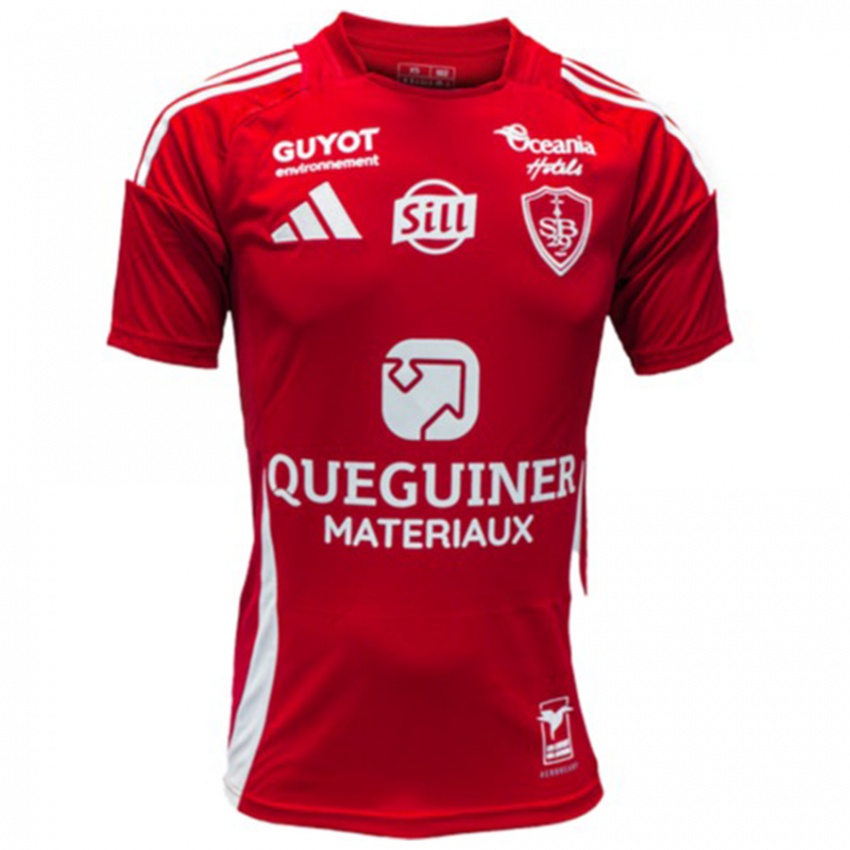 Kinderen Romain Faivre #21 Rood Wit Thuisshirt Thuistenue 2024/25 T-Shirt België