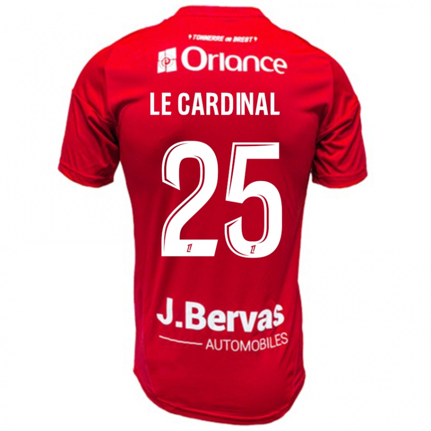 Kinderen Julien Le Cardinal #25 Rood Wit Thuisshirt Thuistenue 2024/25 T-Shirt België