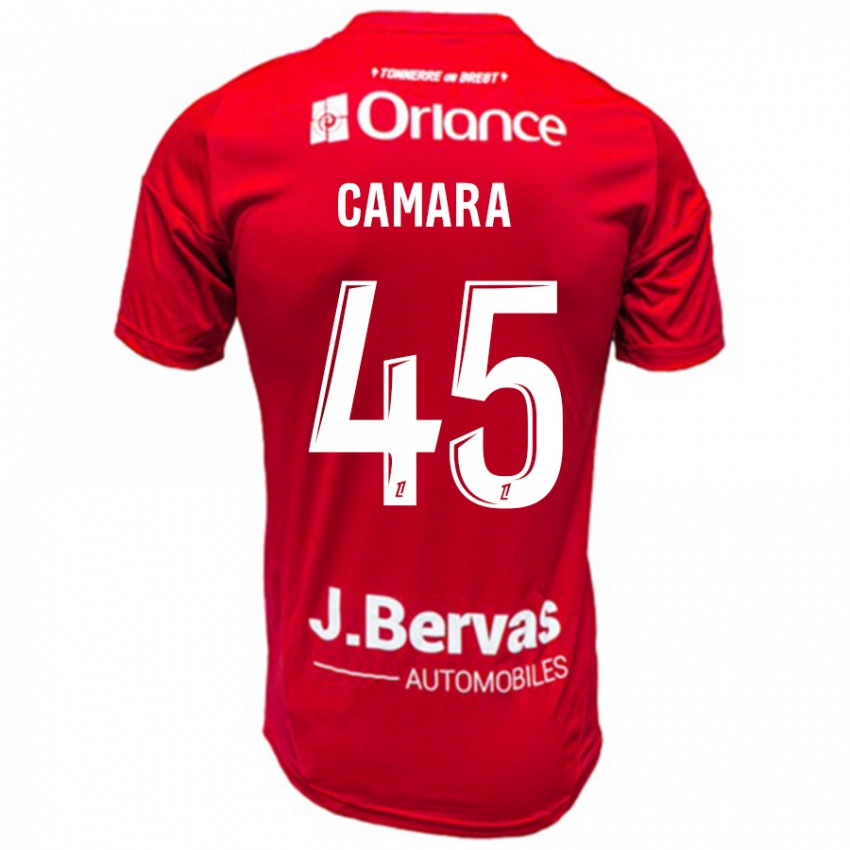 Kinderen Mahdi Camara #45 Rood Wit Thuisshirt Thuistenue 2024/25 T-Shirt België