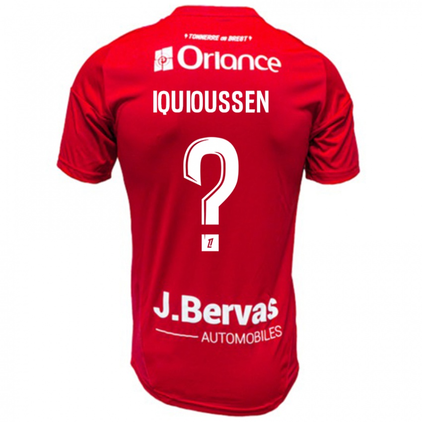 Kinderen Adam Iquioussen #0 Rood Wit Thuisshirt Thuistenue 2024/25 T-Shirt België