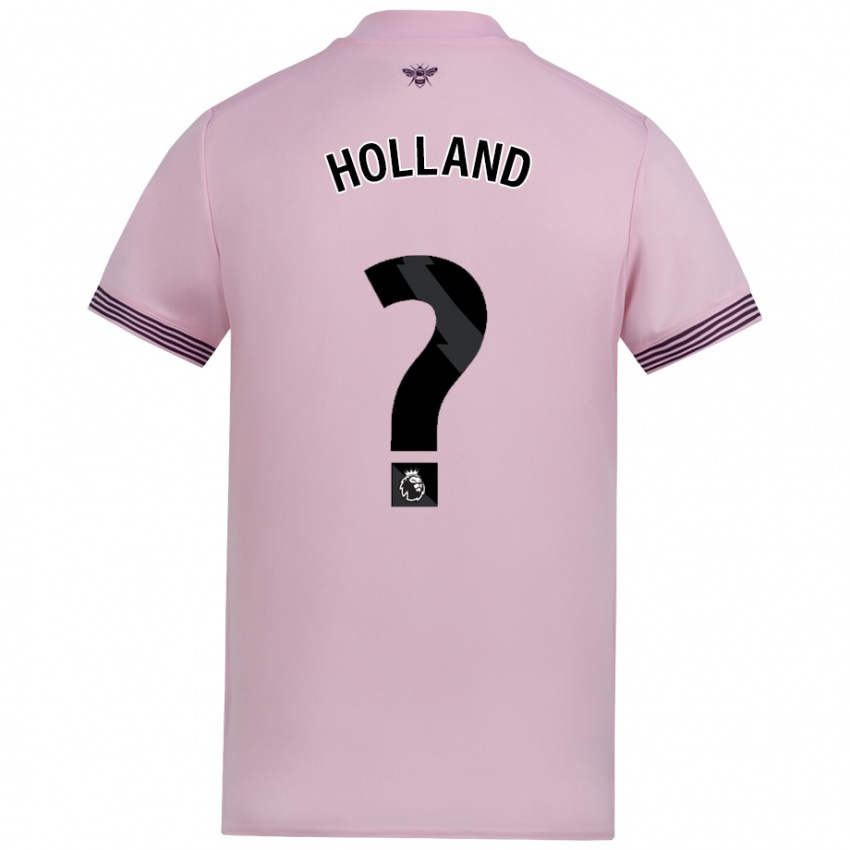 Enfant Maillot Isaac Holland #0 Rose Tenues Extérieur 2024/25 T-Shirt Belgique