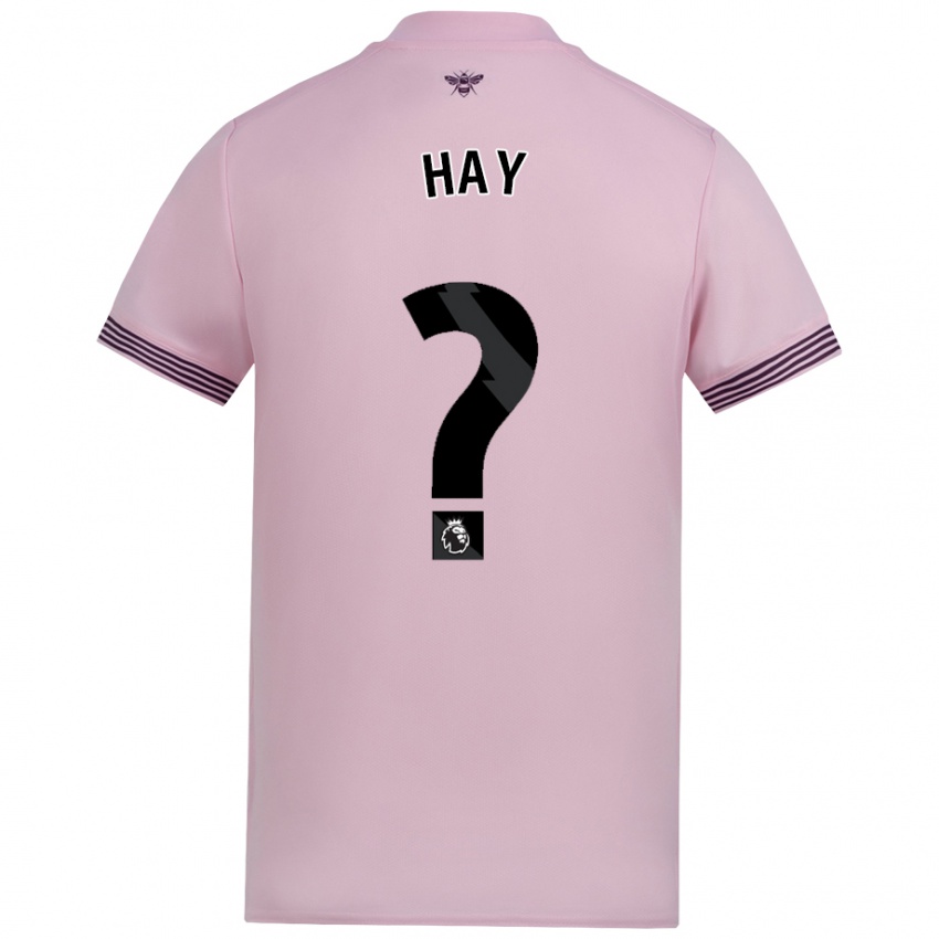 Enfant Maillot Ashley Hay #0 Rose Tenues Extérieur 2024/25 T-Shirt Belgique