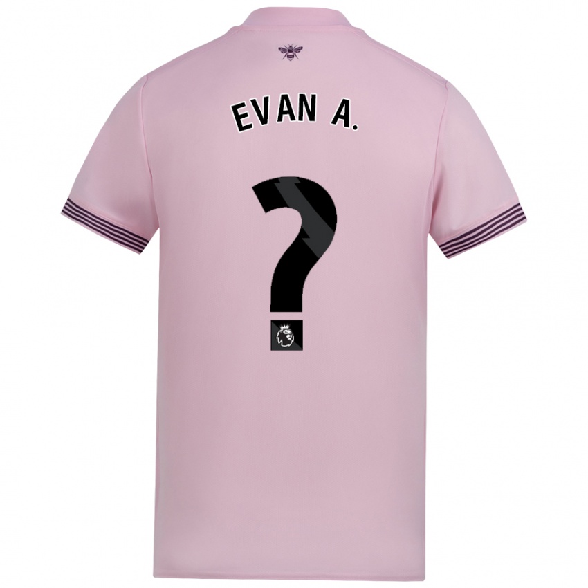 Enfant Maillot Evan Anderson #0 Rose Tenues Extérieur 2024/25 T-Shirt Belgique