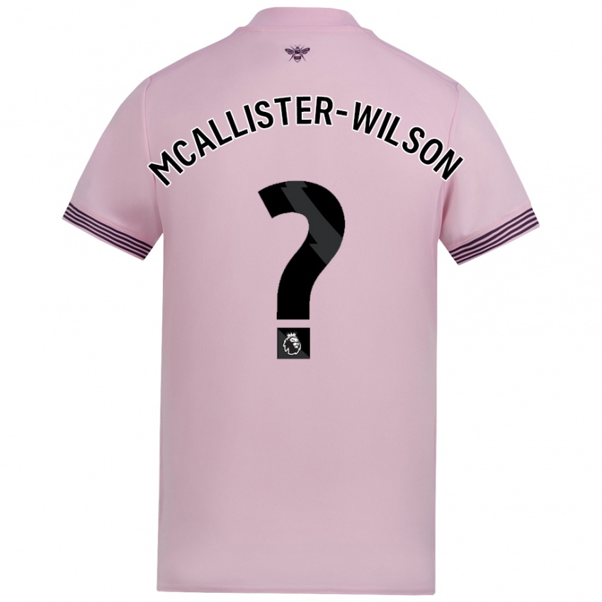 Enfant Maillot Zack Mcallister-Wilson #0 Rose Tenues Extérieur 2024/25 T-Shirt Belgique