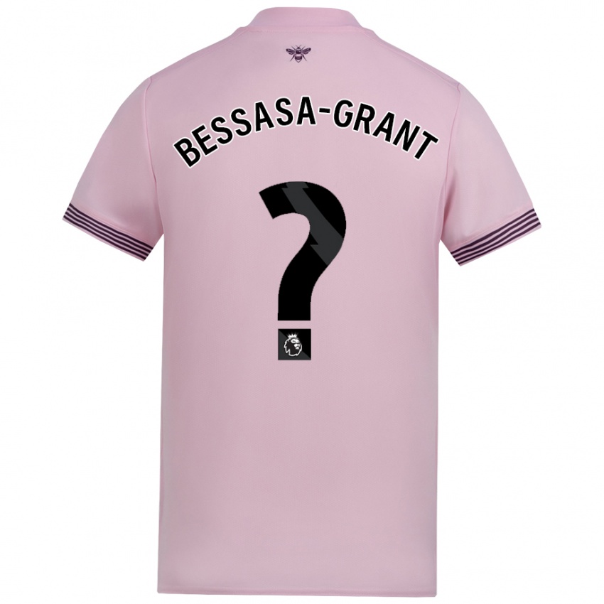 Enfant Maillot Mekhai Bessasa-Grant #0 Rose Tenues Extérieur 2024/25 T-Shirt Belgique