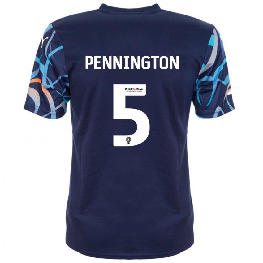 Kinderen Matthew Pennington #5 Marineblauw Uitshirt Uittenue 2024/25 T-Shirt België