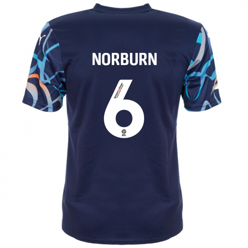 Kinderen Oliver Norburn #6 Marineblauw Uitshirt Uittenue 2024/25 T-Shirt België