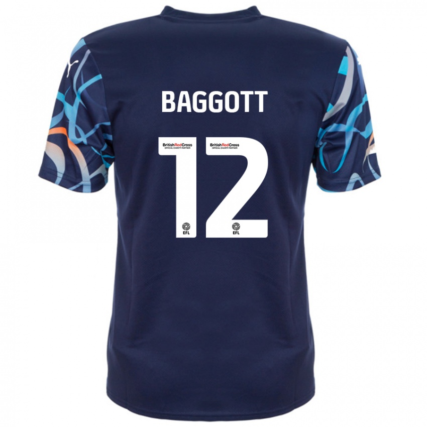 Kinderen Elkan Baggott #12 Marineblauw Uitshirt Uittenue 2024/25 T-Shirt België