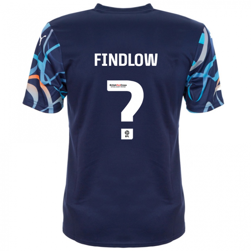 Kinderen Luke Findlow #0 Marineblauw Uitshirt Uittenue 2024/25 T-Shirt België