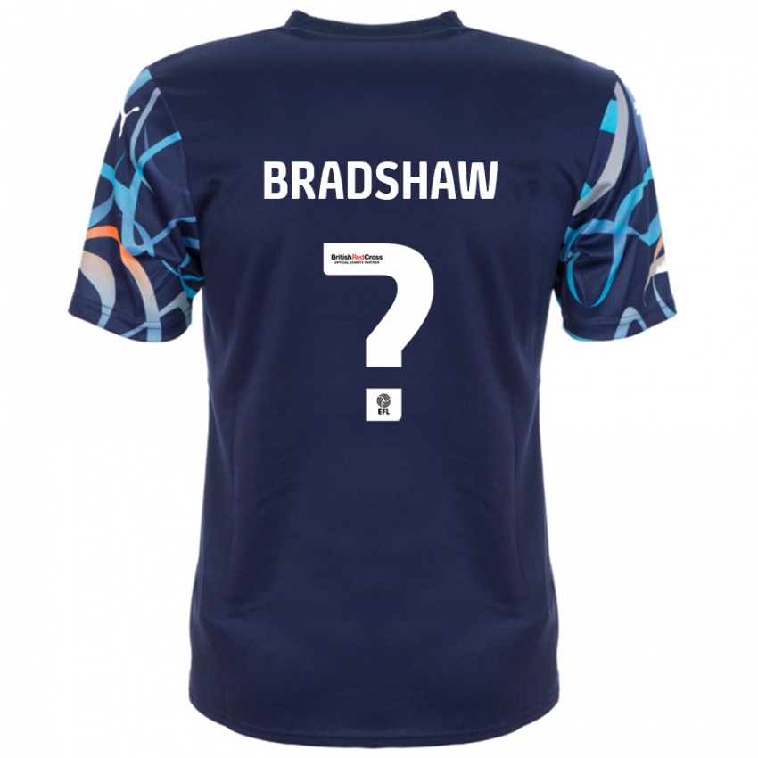 Kinderen Ashleigh Bradshaw #0 Marineblauw Uitshirt Uittenue 2024/25 T-Shirt België