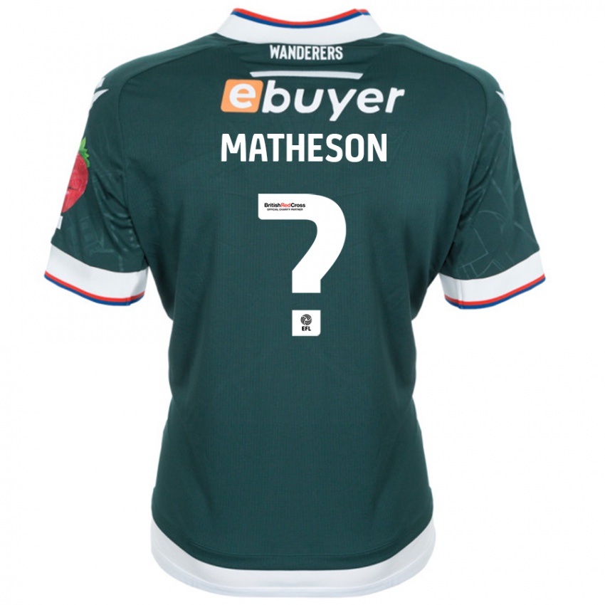 Enfant Maillot Luke Matheson #0 Vert Foncé Tenues Extérieur 2024/25 T-Shirt Belgique