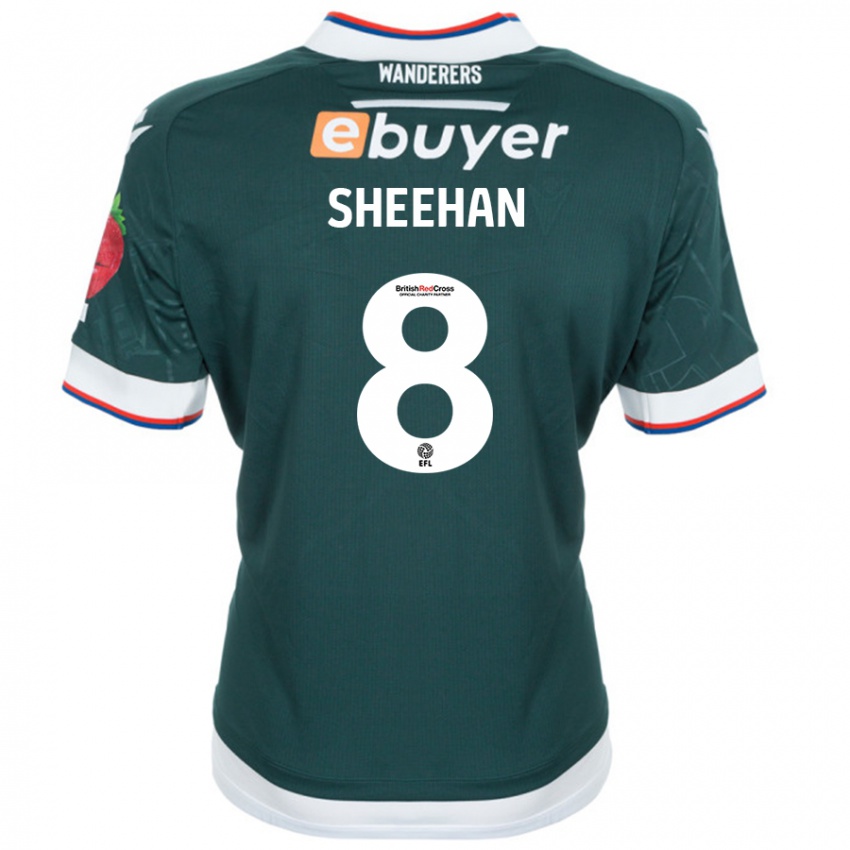 Enfant Maillot Josh Sheehan #8 Vert Foncé Tenues Extérieur 2024/25 T-Shirt Belgique