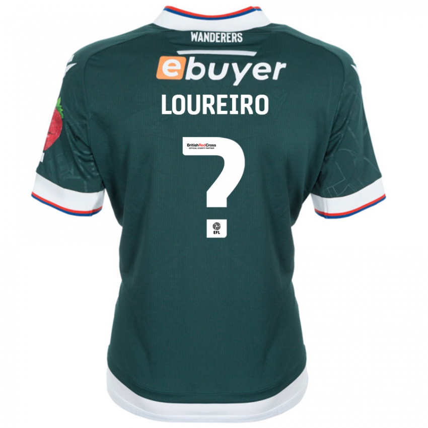 Enfant Maillot Giovanni Loureiro #0 Vert Foncé Tenues Extérieur 2024/25 T-Shirt Belgique