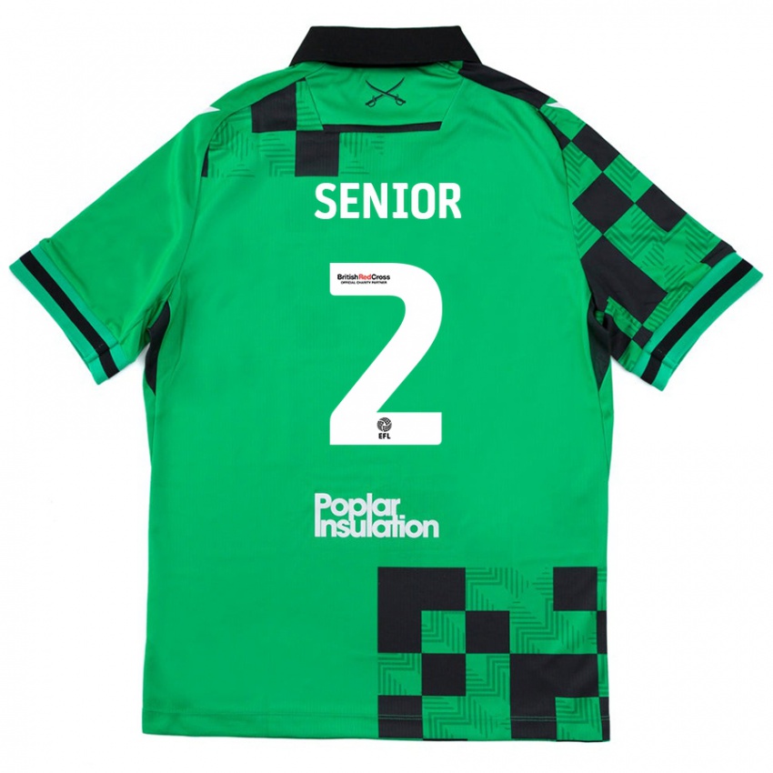 Enfant Maillot Joel Senior #2 Vert Noir Tenues Extérieur 2024/25 T-Shirt Belgique