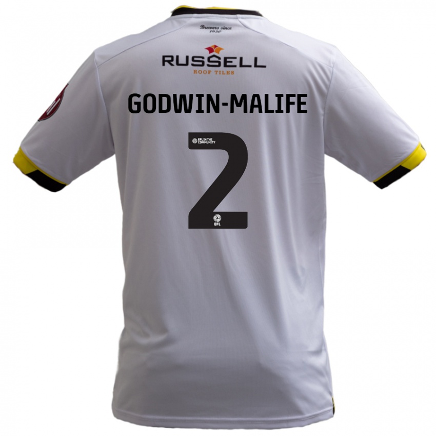 Enfant Maillot Udoka Godwin-Malife #2 Blanc Tenues Extérieur 2024/25 T-Shirt Belgique