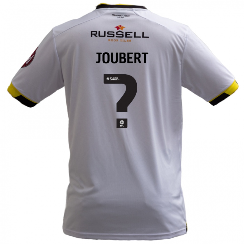 Enfant Maillot Lucas Joubert #0 Blanc Tenues Extérieur 2024/25 T-Shirt Belgique