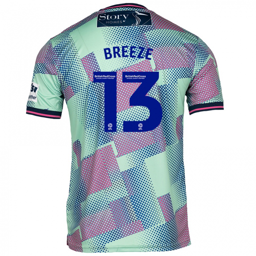 Enfant Maillot Gabriel Breeze #13 Vert Tenues Extérieur 2024/25 T-Shirt Belgique